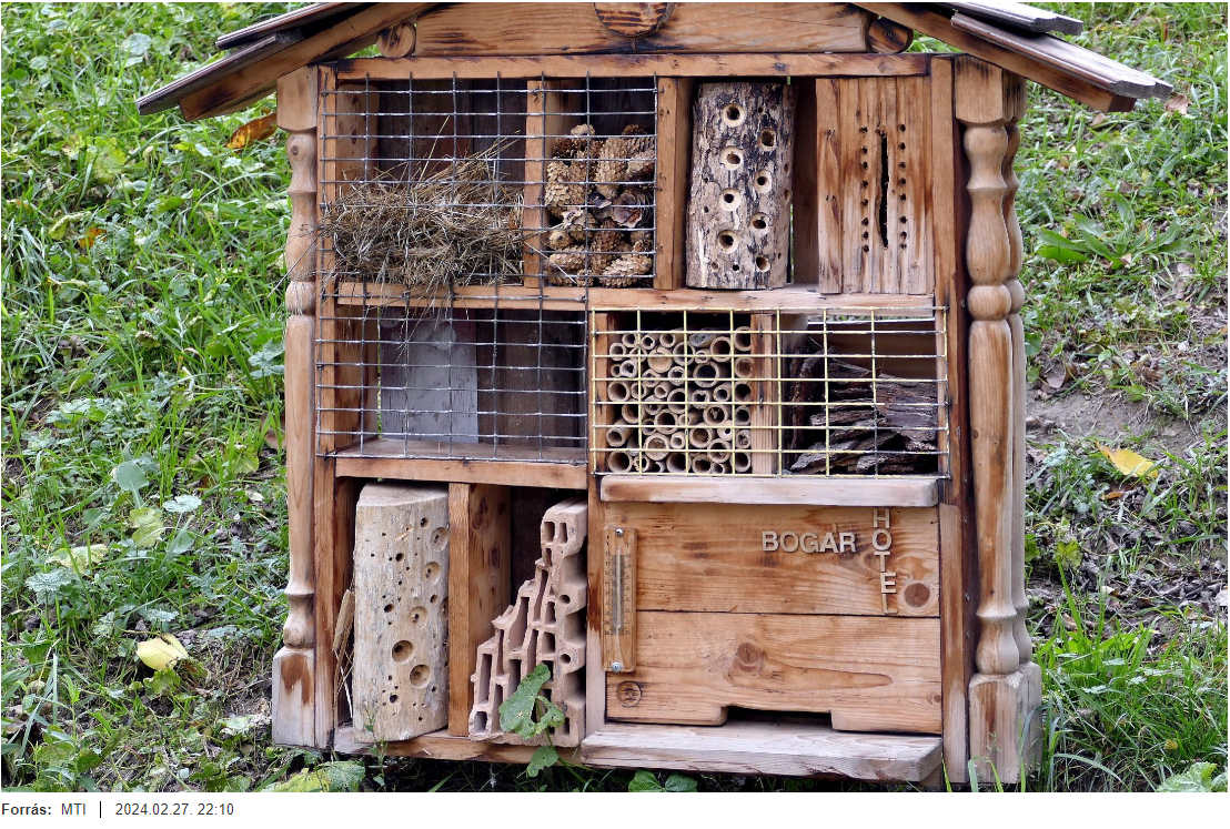 Agrárminisztérium: Több mint 50 rovarhotel segíti a gyermekek környezeti nevelését